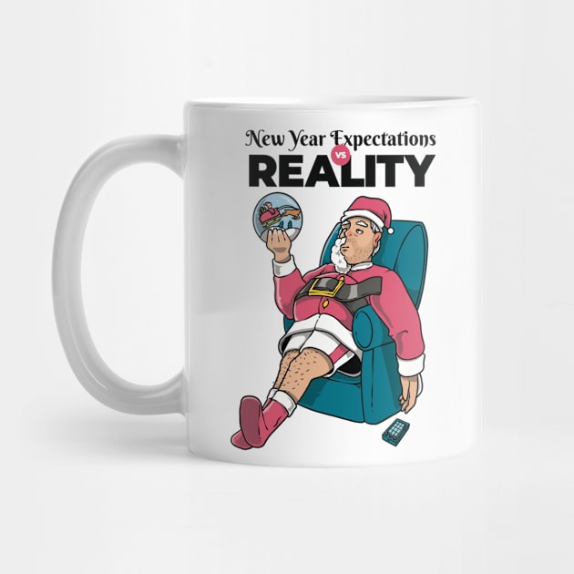 Santa's New Year Expectations Vs. Reality by Prog Art N